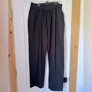 Uniqlo, front pleated, high waist, business, casual pants, size M, black